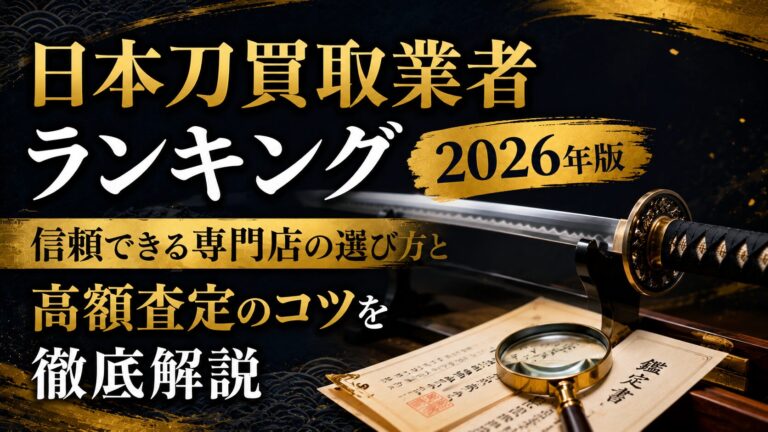 日本刀買取業者ランキング2026年版｜信頼できる専門店の選び方と高額査定のコツを徹底解説