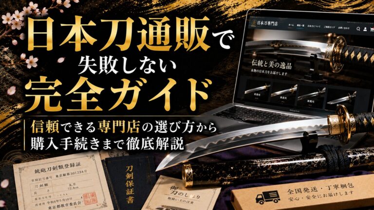 日本刀通販で失敗しない完全ガイド｜信頼できる専門店の選び方から購入手続きまで徹底解説