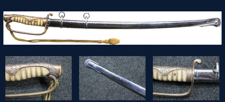 陸軍佐官旧型軍刀 両手握り（模造刀身入り）