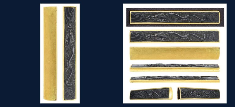 波龍図小柄 無銘 古後藤