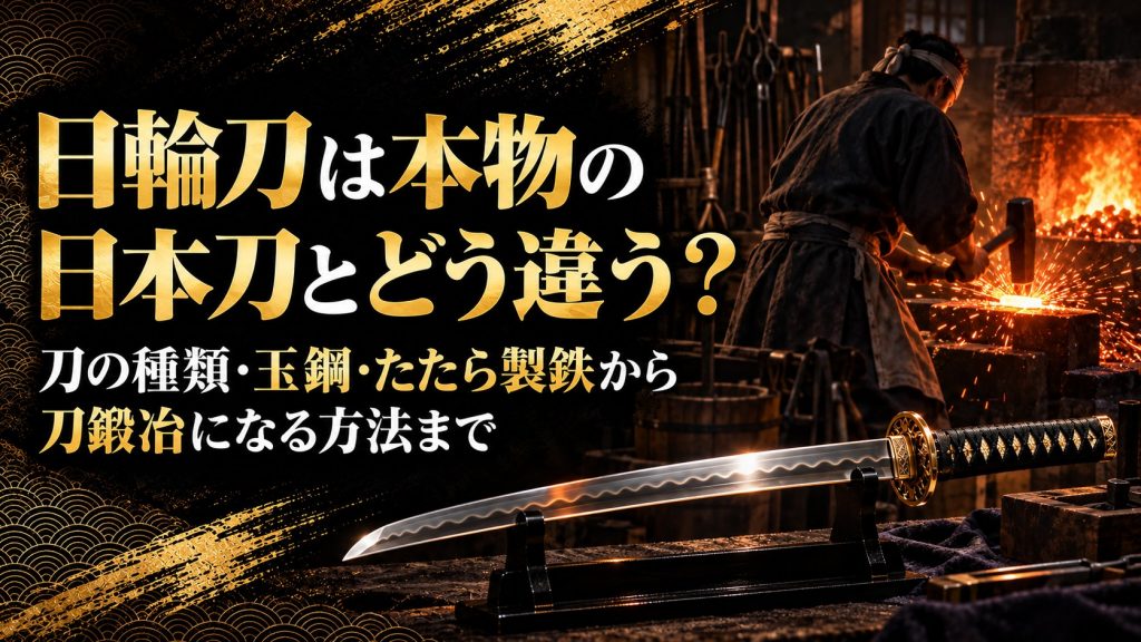 鬼滅の刃の日輪刀は本物の日本刀とどう違う？｜刀の種類・玉鋼とたたら製鉄・大正時代の刀事情・刀鍛冶になる方法まで